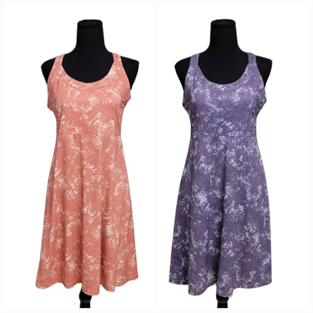 (2) Columbia Small Cold Bay Omni-Freeze Sleeveless Stretchy A-Line Dresses